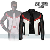 Mister Terrific Black Leather Jacket